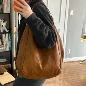 Italian leather tote